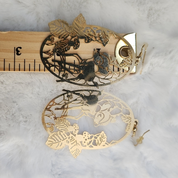 NWOT Vintage Bambi earrings - Picture 6 of 9